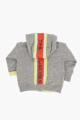 THE MARC JACOBS Brushed Cotton Sweatshirt with Logoed Nylon Band