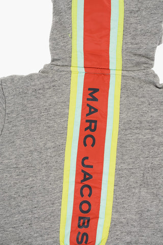 THE MARC JACOBS Brushed Cotton Sweatshirt with Logoed Nylon Band