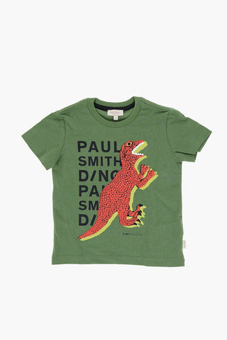 Dinosaur Printed Crew-neck T-Shirt