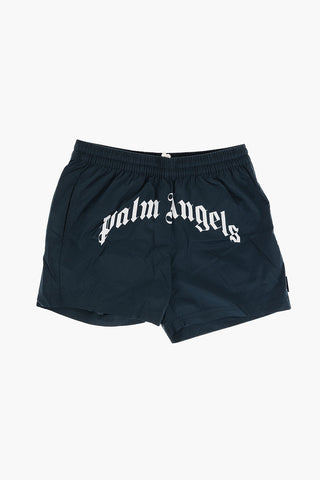 Lettering Logo printed Swim Shorts