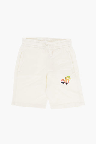Contrasting Logo 3 Pockets Sweat Shorts