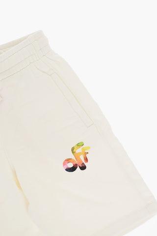 Contrasting Logo 3 Pockets Sweat Shorts