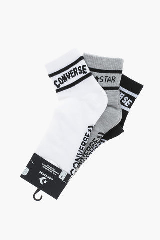 3 Pairs Of Socks Set with Contrast Logo