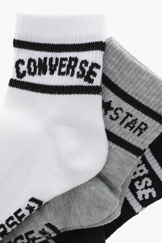 3 Pairs Of Socks Set with Contrast Logo
