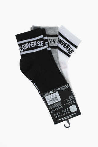 3 Pairs Of Socks Set with Contrast Logo