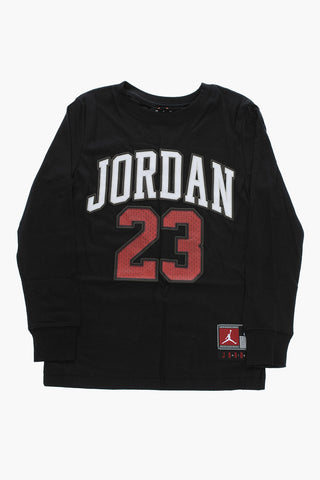 AIR JORDAN Long Sleeve T-Shirt with Embossed Logo