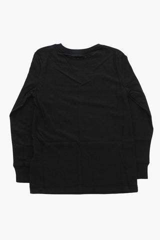 AIR JORDAN Long Sleeve T-Shirt with Embossed Logo