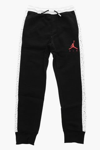 AIR JORDAN Fleeced-Cotton Joggers with Side Contrast Bands