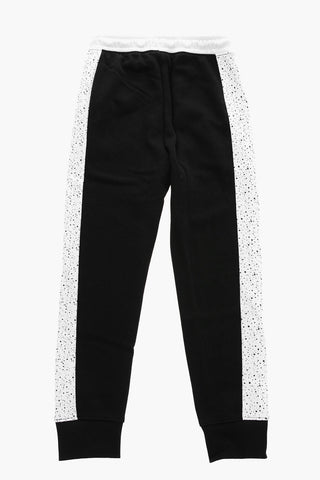 AIR JORDAN Fleeced-Cotton Joggers with Side Contrast Bands