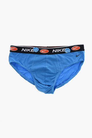 3er-Set Slips aus Stretch-Baumwolle mit Logobund