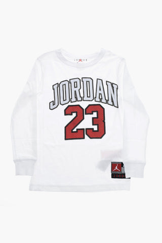 AIR JORDAN Long Sleeve T-Shirt with Embossed Logo