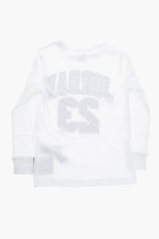 AIR JORDAN Long Sleeve T-Shirt with Embossed Logo