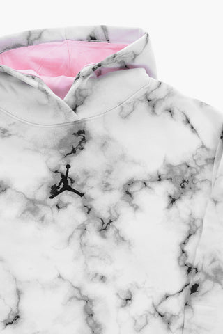 AIR JORDAN Tie-Dye Effect Fleeced Cotton Hoodie