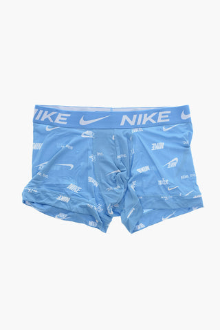 Set of 3 Solid Boxer Briefs with Elastic Logo Waistband