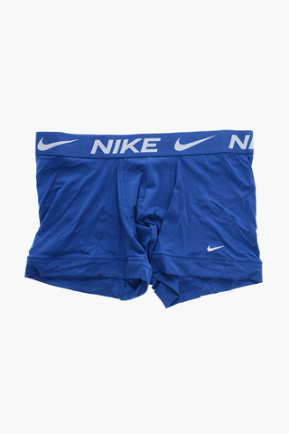 3er-Set Einfarbige Boxershorts mit Elastischem Logobund