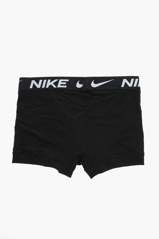 3er-Set Einfarbige Boxershorts mit Elastischem Logobund