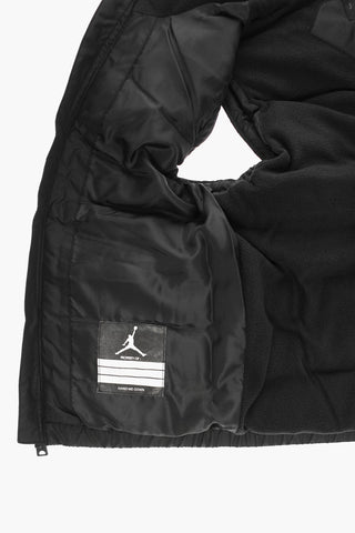 AIR JORDAN Padded Sleeveless Jacket with Printed Logo