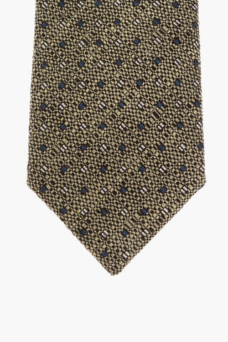 Embroidered Polka Dot Tie 