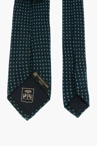 All-Over Embroidered Wool and Silk Tie