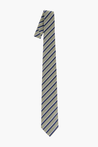 Linen Blen Regimental Striped Tie