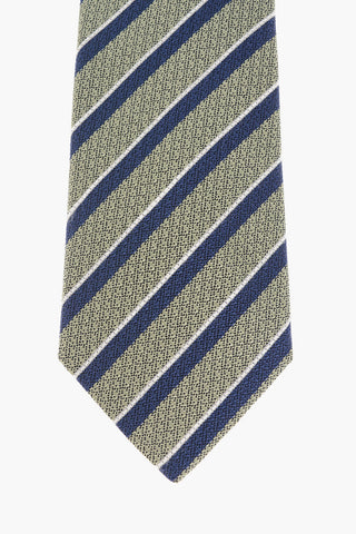 Linen Blen Regimental Striped Tie
