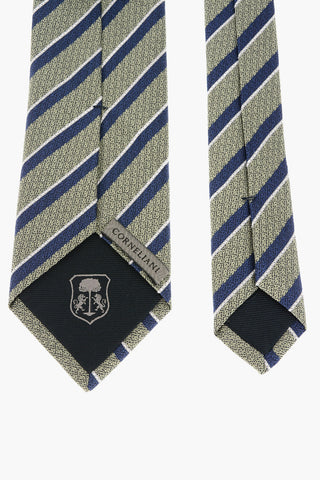 Linen Blen Regimental Striped Tie