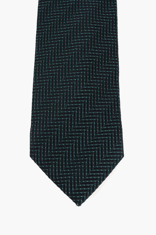 Chevron Motif Two-Tone Tie