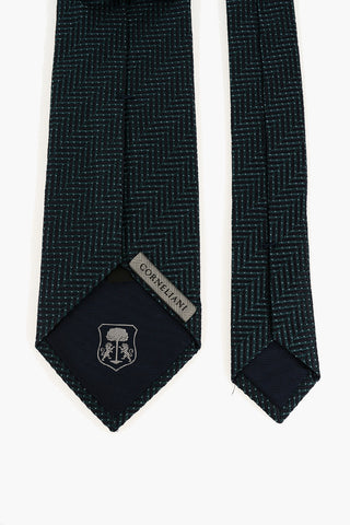 Chevron Motif Two-Tone Tie