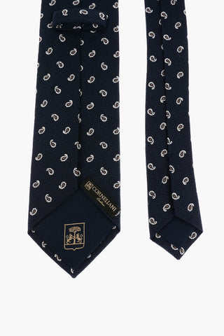 Paisley Patterned Silk Blend Tie