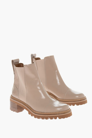 SEE BY Brushed Leather MOZART Chelsea Booties