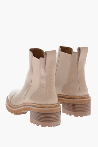 SEE BY Brushed Leather MOZART Chelsea Booties