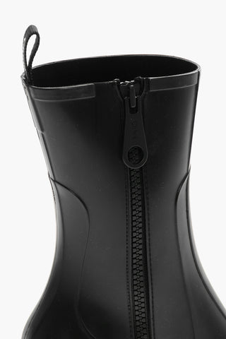 Rubber BETTY Booties with Inner Zip 7cm