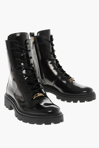 Carrion Sole TIMBER Leather Combat Booties