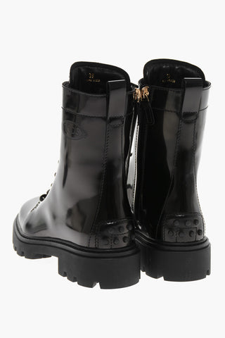 Carrion Sole TIMBER Leather Combat Booties