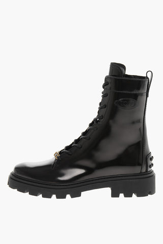 Carrion Sole TIMBER Leather Combat Booties