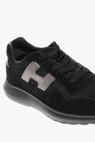 Sneakers INTERACTIVE in Suede con Dettagli Lurex