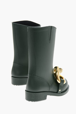 Rubber CHAIN Mid Boots