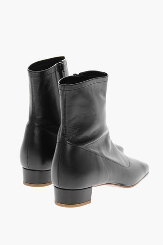 Squared Toe ESTE Leather Booties