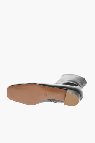 Squared Toe ESTE Leather Booties