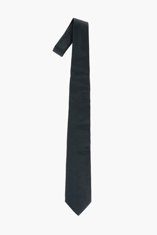 Micro Checked Two-Tone Silk Tie