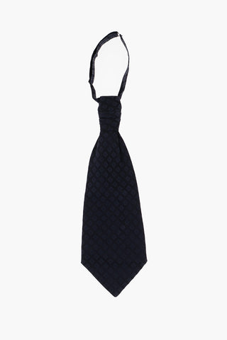 Checked Silk Ascot Tie