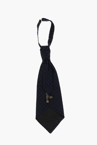 Checked Silk Ascot Tie