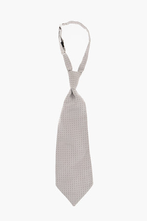 Checked Silk Ascot Tie