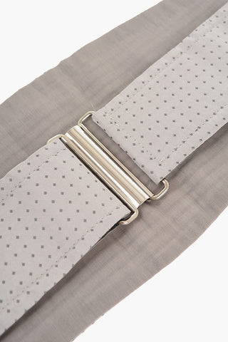 CC COLLECTION Silk Tuxedo Cummerbund with Micro Motifs