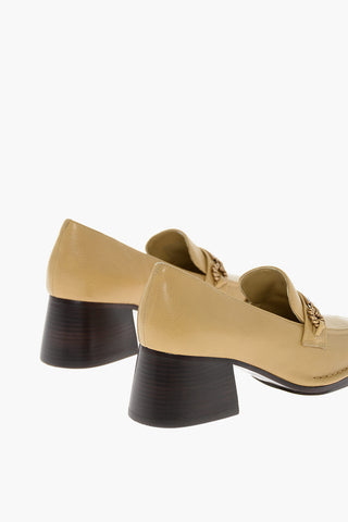 Textured Leather MILLED Loafers with Cuir Sole 6cm