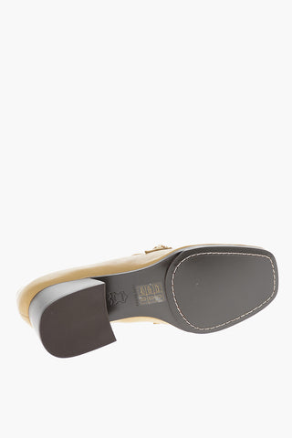 Textured Leather MILLED Loafers with Cuir Sole 6cm