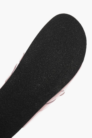 Rubber Sole CHAIN Patent Leather Mules