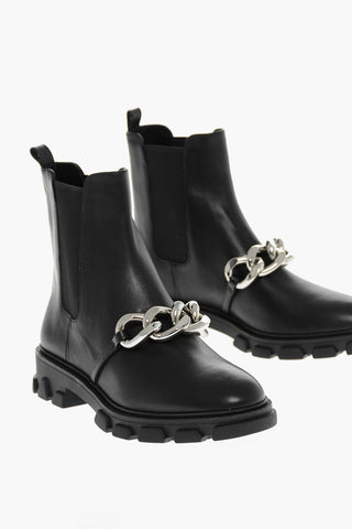 Leather SCARLETT Chelsea Booties