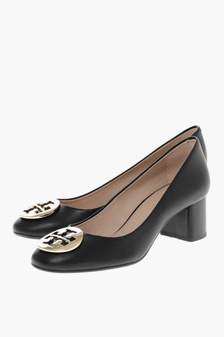 Metal Logo HOPE Leather Pumps 5cm