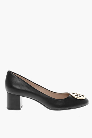 Metal Logo HOPE Leather Pumps 5cm